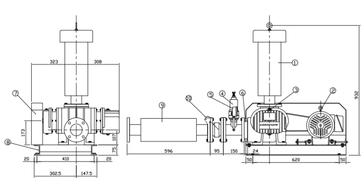 Cấu tạo máy thổi khí Hanil Cấu tạo máy thổi khí Hanil