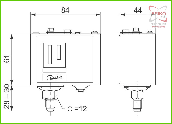 Cấu tạo của công tắc áp suất new flow Cấu tạo của công tắc áp suất new flow